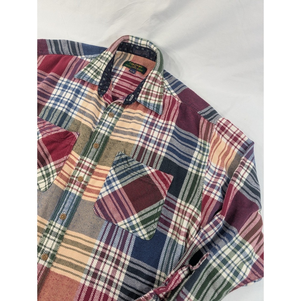 Vintage Colours Alexander Julian Plaid 90s Lumberjack Heavy Boxy Fit Cotton M
